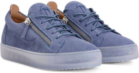 Giuseppe Zanotti Frankie zip-detail sneakers Blue