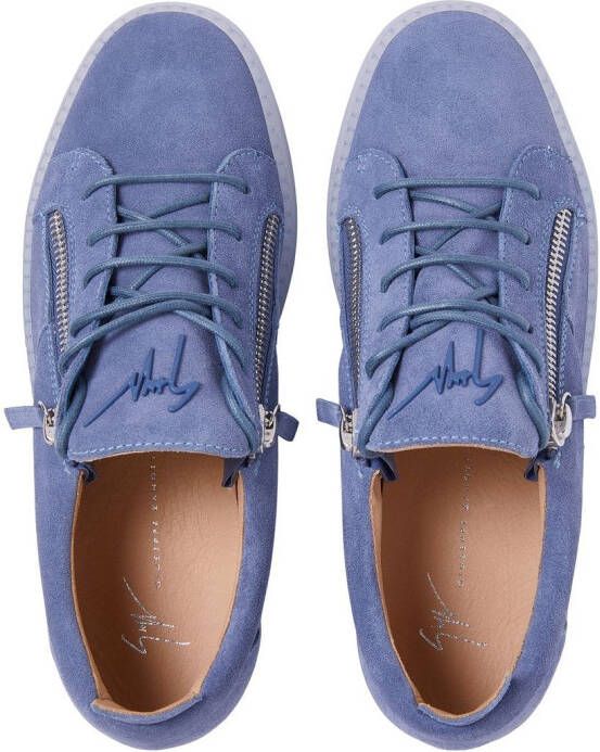 Giuseppe Zanotti Frankie zip-detail sneakers Blue