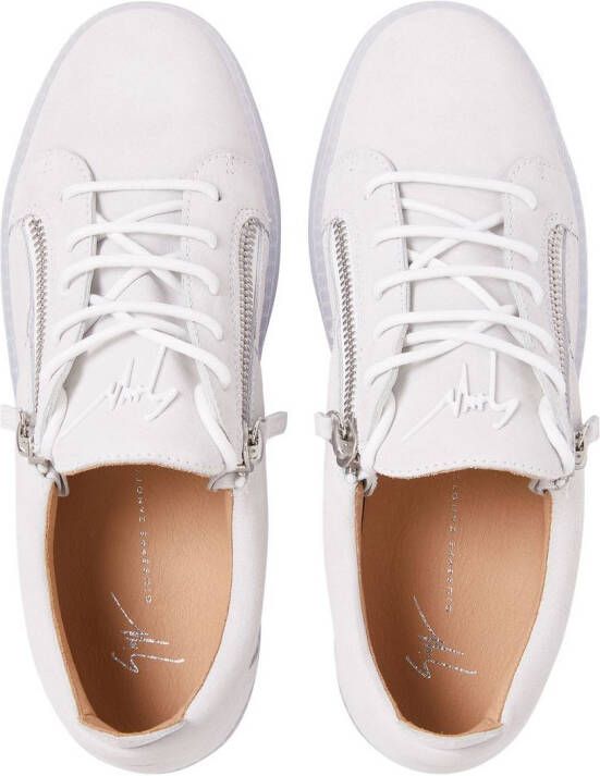 Giuseppe Zanotti Frankie zip-details sneakers White