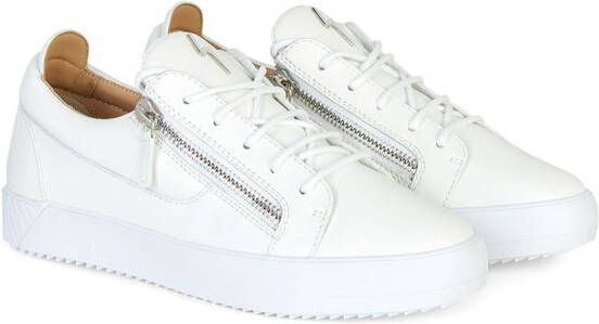 Giuseppe Zanotti Frankie zipped low-top sneakers White
