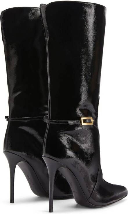 Giuseppe Zanotti Frannie 105mm leather boots Black