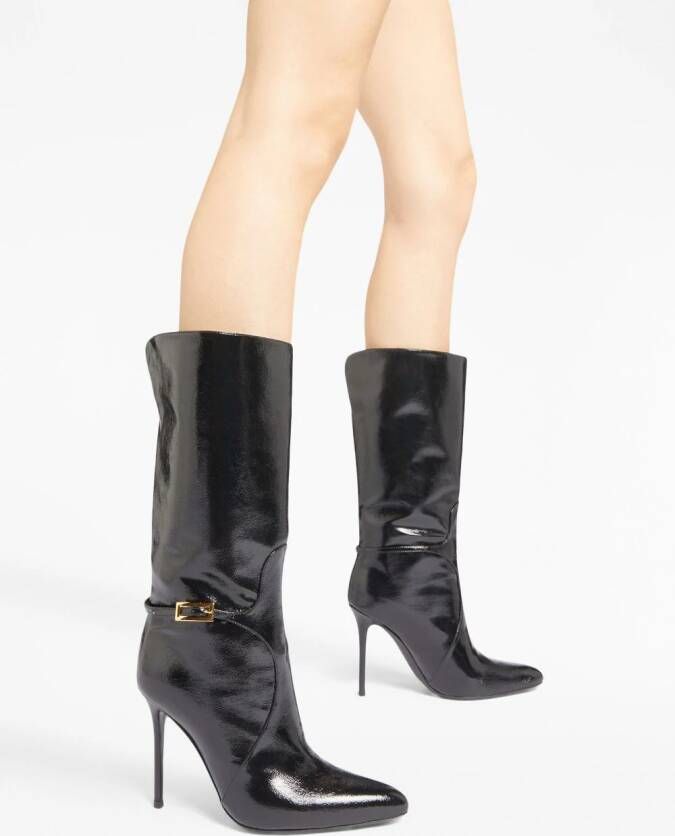 Giuseppe Zanotti Frannie 105mm leather boots Black