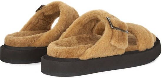 Giuseppe Zanotti Furry Him sandals Brown