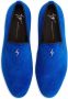 Giuseppe Zanotti G-Flash motif-embroidered suede loafers Blue - Thumbnail 4