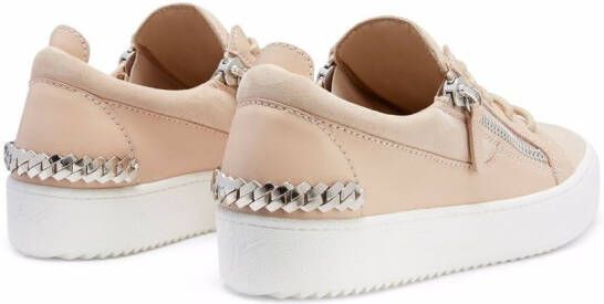 Giuseppe Zanotti Gail chain-link detail sneakers Pink