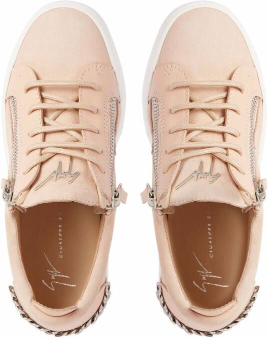 Giuseppe Zanotti Gail chain-link detail sneakers Pink