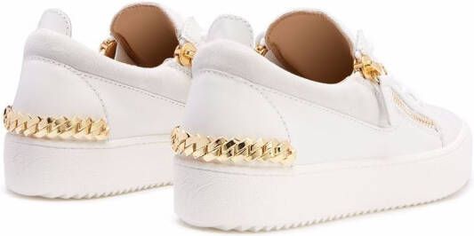 Giuseppe Zanotti Gail chain-link detail sneakers White