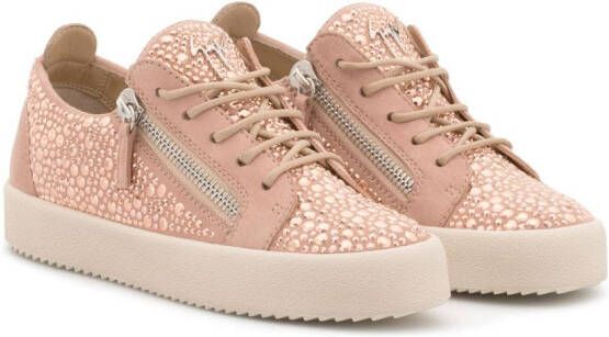 Giuseppe Zanotti Gail crystal sneakers Pink