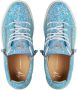 Giuseppe Zanotti Gail glitter low-top sneakers Blue - Thumbnail 4