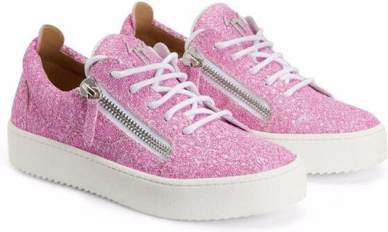 Giuseppe Zanotti Gail glitter sneakers Pink