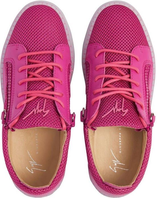 Giuseppe Zanotti Gail lace-up sneakers Pink