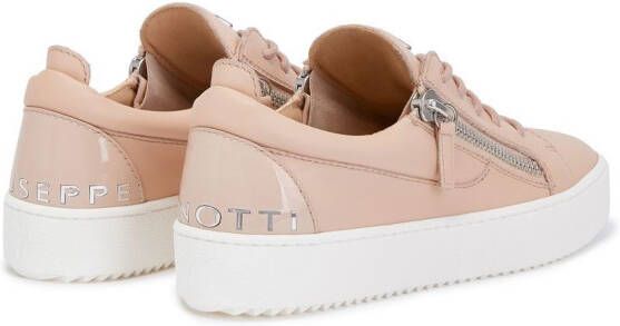 Giuseppe Zanotti Gail leather low-top sneakers Pink