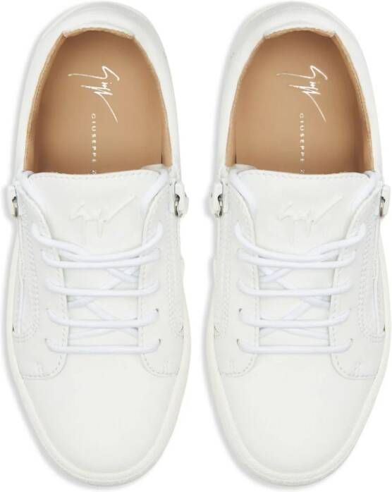 Giuseppe Zanotti Gail logo-detail leather sneakers White