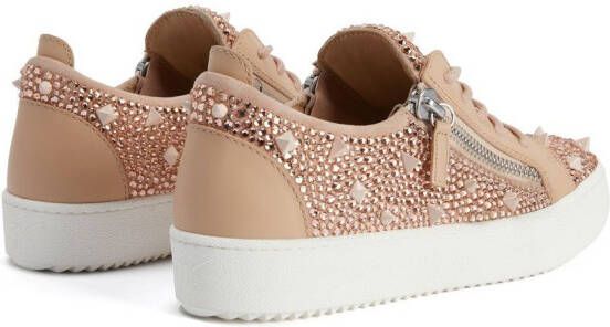Giuseppe Zanotti Gail stud-embellished sneakers Pink
