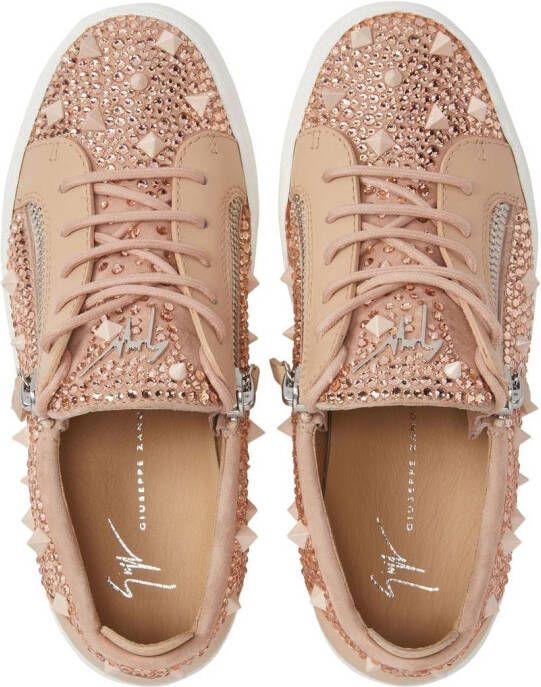 Giuseppe Zanotti Gail stud-embellished sneakers Pink