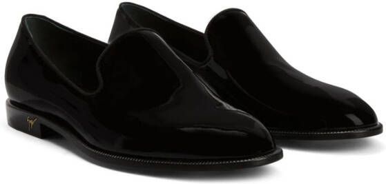 Giuseppe Zanotti Gatien patent-finish loafers Black