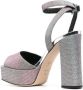 Giuseppe Zanotti glitter-detail heeled 125mm sandals Silver - Thumbnail 3