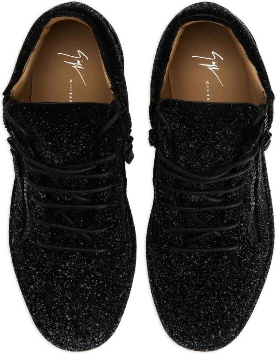 Giuseppe Zanotti glitter-embellished sneakers Black