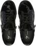 Giuseppe Zanotti glitter panelled low-top sneakers Black - Thumbnail 4