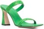 Giuseppe Zanotti glitter square-toe mules Green - Thumbnail 2