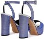 Giuseppe Zanotti glittered platform sandals Blue - Thumbnail 3