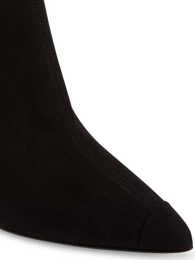 Giuseppe Zanotti Greek 105mm suede ankle boots Black