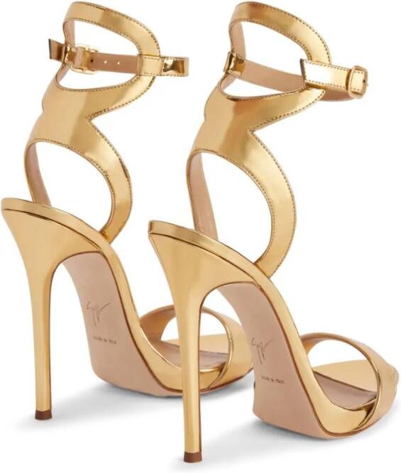 Giuseppe Zanotti Gwyneth 120mm platform sandals Gold