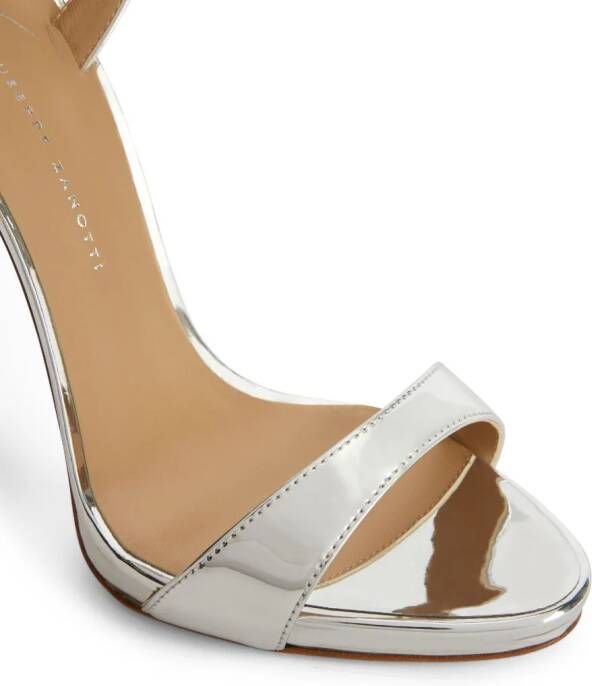 Giuseppe Zanotti Gwyneth open-toe leather sandals Silver