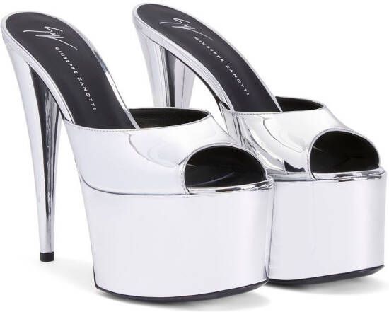 Giuseppe Zanotti Gz Aida 150mm sandals Silver