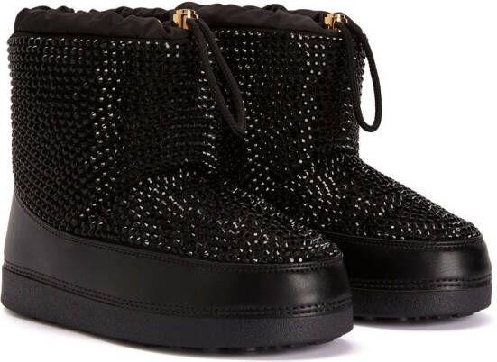 Giuseppe Zanotti Gz-aspen rhinestone-embellished boots Black