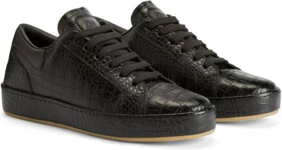 Giuseppe Zanotti GZ City crocodile-effect sneakers Black