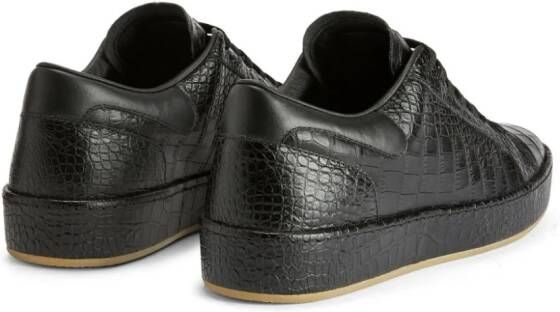 Giuseppe Zanotti GZ City crocodile-effect sneakers Black
