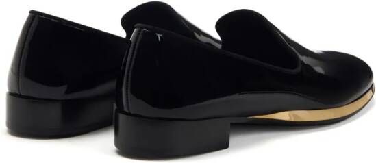 Giuseppe Zanotti GZ Flash leather loafers Black