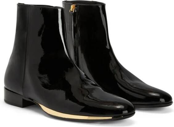 Giuseppe Zanotti GZ Flash patent-finish boots Black