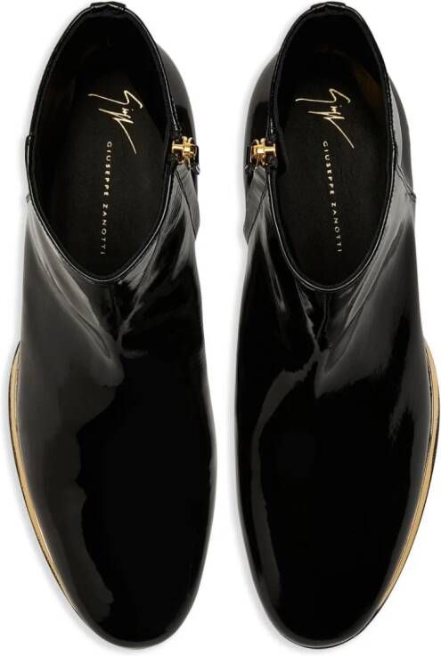 Giuseppe Zanotti GZ Flash patent-finish boots Black