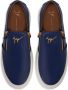 Giuseppe Zanotti GZ Mike Zip leather loafers Blue - Thumbnail 4