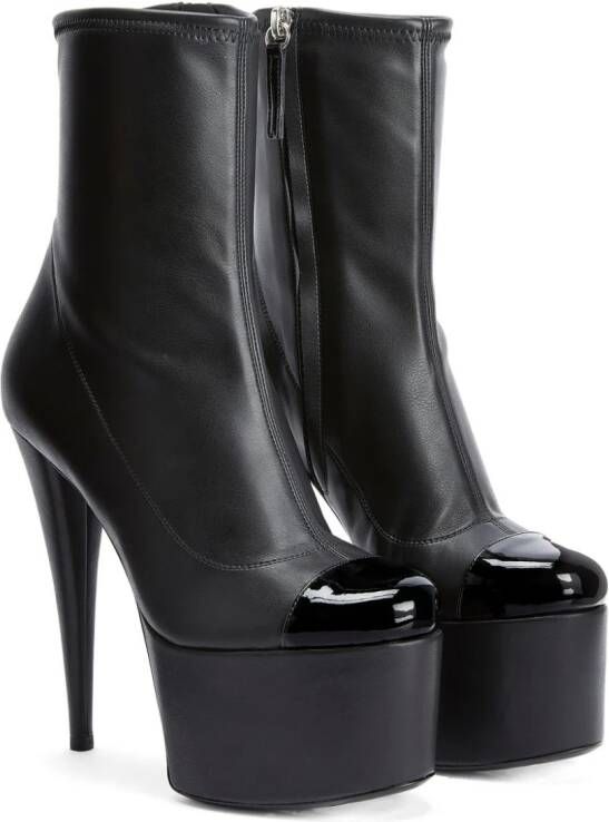 Giuseppe Zanotti Gz-yana 150mm leather boots Black