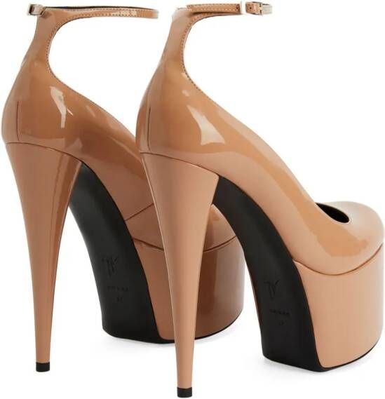 Giuseppe Zanotti Gz-yana 150mm leather sandals Neutrals