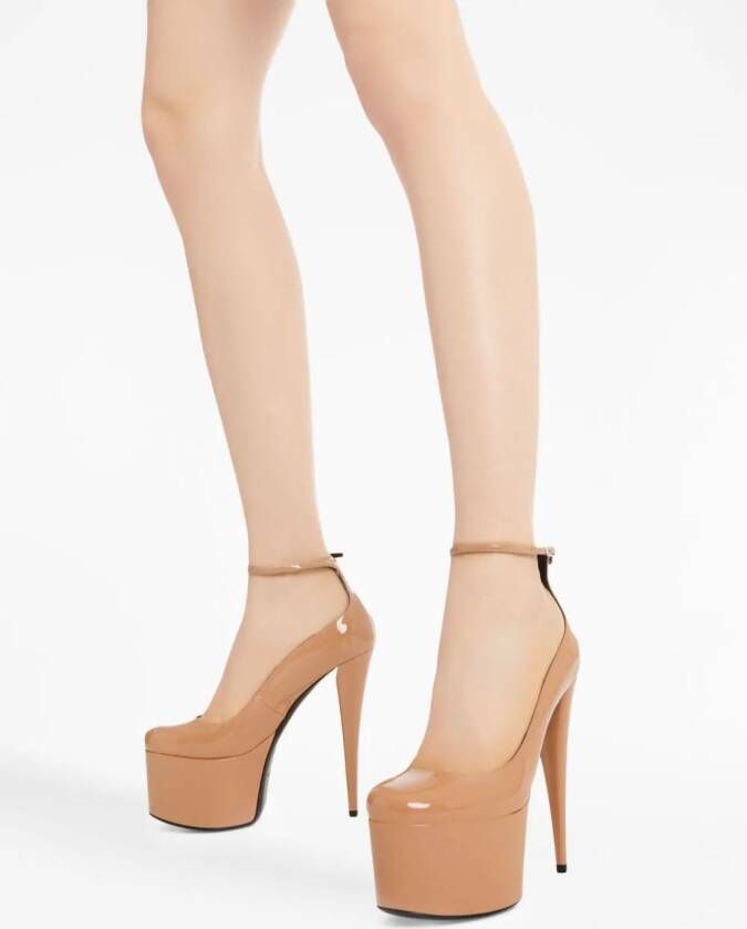 Giuseppe Zanotti Gz-yana 150mm leather sandals Neutrals