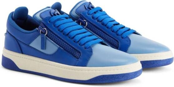 Giuseppe Zanotti Gz94 colour-block leather sneakers Blue