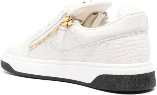 Giuseppe Zanotti Gz94 croc-effect sneakers White