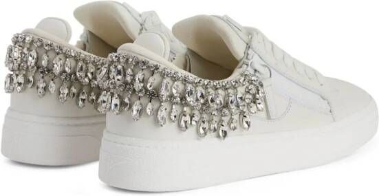 Giuseppe Zanotti GZ94 crystal-embellished sneakers White