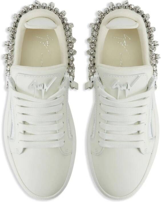 Giuseppe Zanotti GZ94 crystal-embellished sneakers White