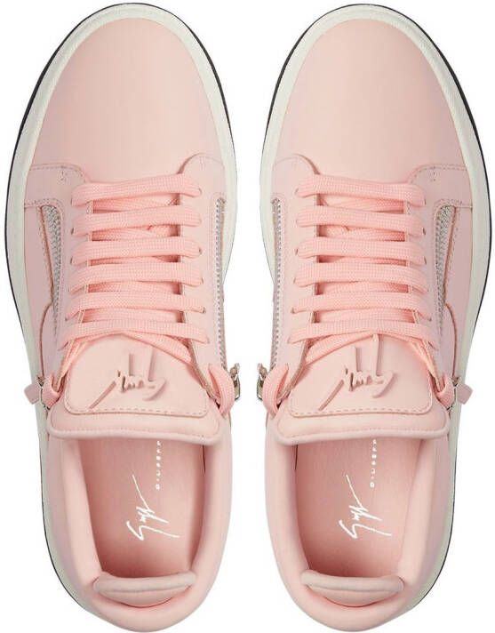 Giuseppe Zanotti Gz94 leather sneakers Pink