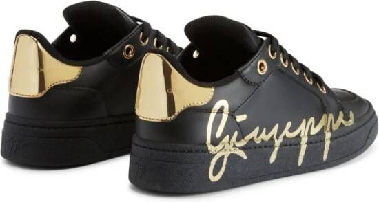 Giuseppe Zanotti Gz94 logo-print leather sneakers Black