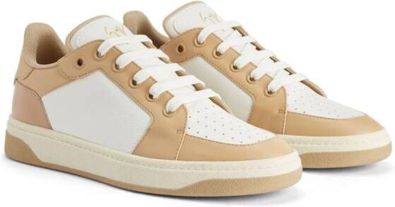 Giuseppe Zanotti Gz94 panelled leather sneakers White