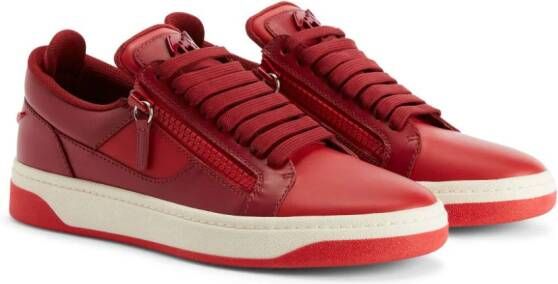 Giuseppe Zanotti GZ94 panelled sneakers Red