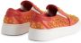 Giuseppe Zanotti GZ94 rhinestone-embellished satin sneakers Orange - Thumbnail 3