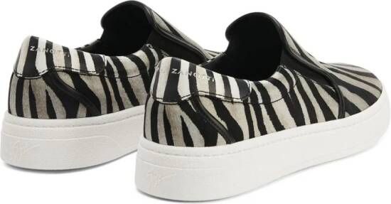 Giuseppe Zanotti GZ94 zebra-print sneakers Black