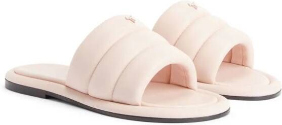 Giuseppe Zanotti Harmande quilted flat sandals Pink